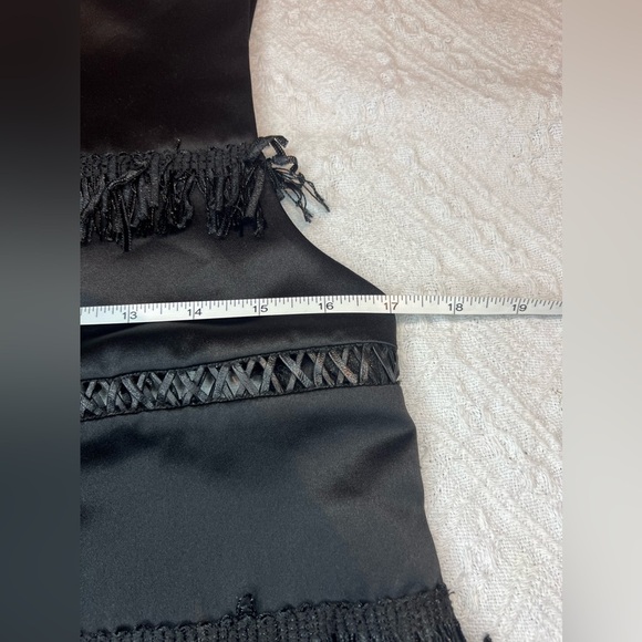 Endless Rose Tiered Fringe Top in Black, NWOT - Picture 5 of 6